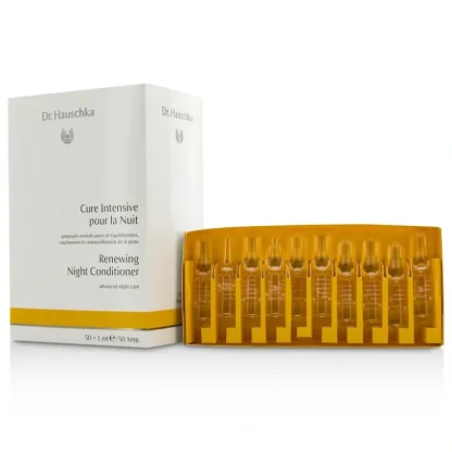 Dr. Hauschka Renewing Night Conditioner 50 Ampules - Fresh Bloom Skin - Premium Skincare Solutions for Nourished, Hydrated, and Radiant Skin Every Day