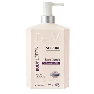 Dr. V Body Lotion So Pure (Extra Gentle for Sensitive Skin) 750ml - Fresh Bloom Skin - Premium Skincare Solutions for Nourished, Hydrated, and Radiant Skin Every Day