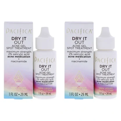 Dry It Out Acne Gel Spot Treatment by Pacifica for Unisex - 1 oz Treatment - Pack of 2 - Fresh Bloom Skin - Premium Skincare Solutions for Nourished, Hydrated, and Radiant Skin Every Day