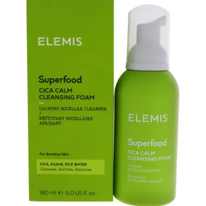 Elemis Superfood Cica Calm Cleansing Foam by Elemis for Women - 6 oz Cleanser - Fresh Bloom Skin - Premium Skincare Solutions for Nourished, Hydrated, and Radiant Skin Every Day