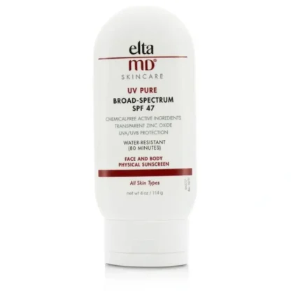 EltaMD UV Pure Water-Resistant Face & Body Physical Sunscreen SPF 47 114g/4oz - Fresh Bloom Skin - Premium Skincare Solutions for Nourished, Hydrated, and Radiant Skin Every Day