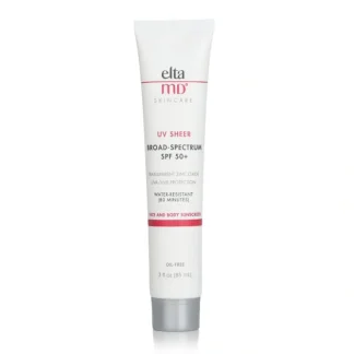 EltaMD UV Sheer Water-Resistant Facial Sunscreen SPF 50 85ml/3oz - Fresh Bloom Skin - Premium Skincare Solutions for Nourished, Hydrated, and Radiant Skin Every Day
