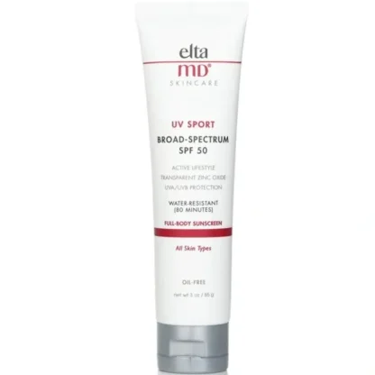 EltaMD UV Sport Water-Resistant Full-Body Sunscreen SPF 50 85g/3oz - Fresh Bloom Skin - Premium Skincare Solutions for Nourished, Hydrated, and Radiant Skin Every Day