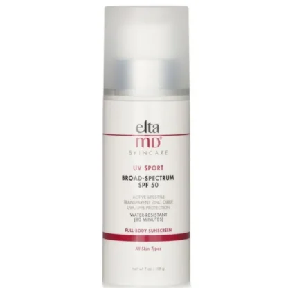 EltaMD UV Sport Water-Resistant Full-Body Sunscreen SPF 50 198g/7oz - Fresh Bloom Skin - Premium Skincare Solutions for Nourished, Hydrated, and Radiant Skin Every Day