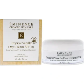 Eminence Tropical Vanilla Day Cream SPF 40 by Eminence for Unisex - 2 oz Sunscreen - Fresh Bloom Skin - Premium Skincare Solutions for Nourished, Hydrated, and Radiant Skin Every Day