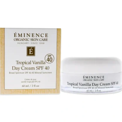 Eminence Tropical Vanilla Day Cream SPF 40 by Eminence for Unisex - 2 oz Sunscreen - Fresh Bloom Skin - Premium Skincare Solutions for Nourished, Hydrated, and Radiant Skin Every Day