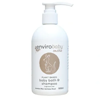 Envirocare EnviroBaby Plant Based Sensitive Baby Bath & Shampoo Fragrance Free 500ml - Fresh Bloom Skin - Premium Skincare Solutions for Nourished, Hydrated, and Radiant Skin Every Day