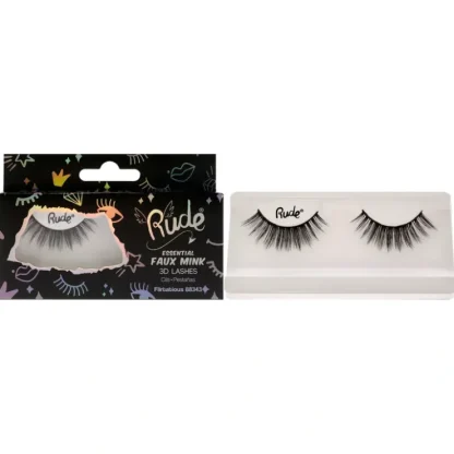 Essential Faux Mink 3D Lashes - Flirtatious by Rude Cosmetics for Women - 1 Pc Pair - Fresh Bloom Skin - Premium Skincare Solutions for Nourished, Hydrated, and Radiant Skin Every Day