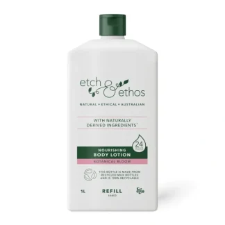 Etch&Ethos Nourishing Body Lotion 1L - Botanical Bloom - Fresh Bloom Skin - Premium Skincare Solutions for Nourished, Hydrated, and Radiant Skin Every Day