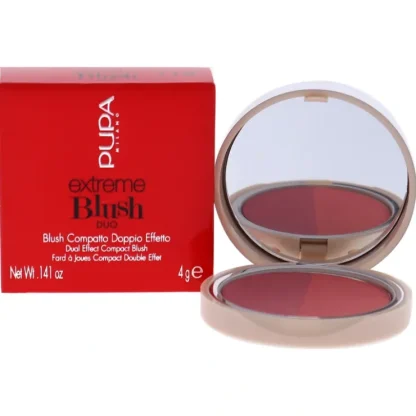 Extreme Blush Duo - 110 Radiant Amarant - Glow Watermelon by Pupa Milano for Women - 0.141 oz Blush - Fresh Bloom Skin - Premium Skincare Solutions for Nourished, Hydrated, and Radiant Skin Every Day