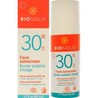 Face Sunscreen and Neck Lotion SPF 30 by Biosolis for Unisex - 1.7 oz Sunscreen - Fresh Bloom Skin - Premium Skincare Solutions for Nourished, Hydrated, and Radiant Skin Every Day