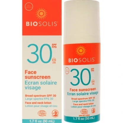 Face Sunscreen and Neck Lotion SPF 30 by Biosolis for Unisex - 1.7 oz Sunscreen - Fresh Bloom Skin - Premium Skincare Solutions for Nourished, Hydrated, and Radiant Skin Every Day