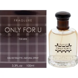 Fragluxe Only For U by Fragluxe for Men - 3.3 oz EDT Spray - Fresh Bloom Skin - Premium Skincare Solutions for Nourished, Hydrated, and Radiant Skin Every Day