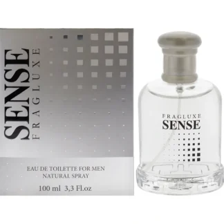 Fragluxe Sense by Fragluxe for Men - 3.3 oz EDT Spray - Fresh Bloom Skin - Premium Skincare Solutions for Nourished, Hydrated, and Radiant Skin Every Day