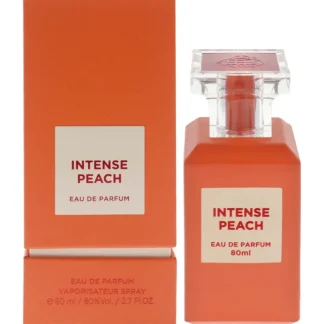 Fragrance World Intense Peach by Fragrance World for Women - 2.7 oz EDP Spray - Fresh Bloom Skin - Premium Skincare Solutions for Nourished, Hydrated, and Radiant Skin Every Day