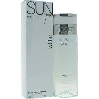 Franck Olivier Sun Java White by Franck Olivier for Men - 2.5 oz EDT Spray - Fresh Bloom Skin - Premium Skincare Solutions for Nourished, Hydrated, and Radiant Skin Every Day