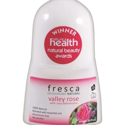 Fresca Natural Deodorant Valley Rose (with Rosa Damascena) 50ml - Fresh Bloom Skin - Premium Skincare Solutions for Nourished, Hydrated, and Radiant Skin Every Day