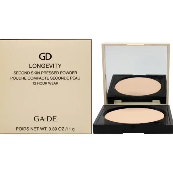 GA-DE Longevity Second Skin Pressed Powder 12H - 505 Light by GA-DE for Women - 0.39 oz Powder - Fresh Bloom Skin - Premium Skincare Solutions for Nourished, Hydrated, and Radiant Skin Every Day