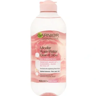 Garnier Micellar Cleansing Rose Water 400 ml - Fresh Bloom Skin - Premium Skincare Solutions for Nourished, Hydrated, and Radiant Skin Every Day
