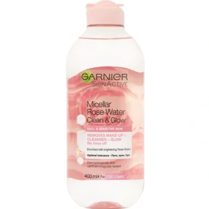 Garnier Micellar Cleansing Rose Water 400 ml - Fresh Bloom Skin - Premium Skincare Solutions for Nourished, Hydrated, and Radiant Skin Every Day