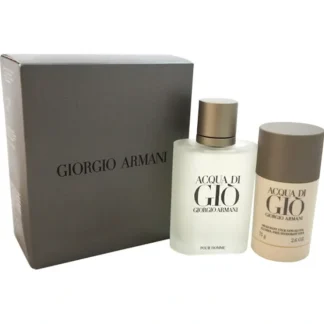 Giorgio Armani Acqua Di Gio by Giorgio Armani for Men - 2 Pc Gift Set 3.4oz EDT Spray, 2.6oz Deodorant Stick - Fresh Bloom Skin - Premium Skincare Solutions for Nourished, Hydrated, and Radiant Skin Every Day