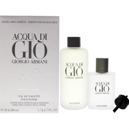 Giorgio Armani Acqua Di Gio by Giorgio Armani for Men - 2 Pc Gift Set 6.7oz EDT Spray, 1.7oz EDT Spray - Fresh Bloom Skin - Premium Skincare Solutions for Nourished, Hydrated, and Radiant Skin Every Day