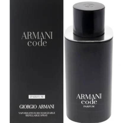 Giorgio Armani Armani Code by Giorgio Armani for Men - 4.2 oz Parfum Spray (Refillable) - Fresh Bloom Skin - Premium Skincare Solutions for Nourished, Hydrated, and Radiant Skin Every Day