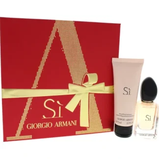 Giorgio Armani Giorgio Armani Si by Giorgio Armani for Women - 2 Pc Gift Set 1oz EDP Spray, 2.5oz Moisturizing Perfumed Body Lotion - Fresh Bloom Skin - Premium Skincare Solutions for Nourished, Hydrated, and Radiant Skin Every Day