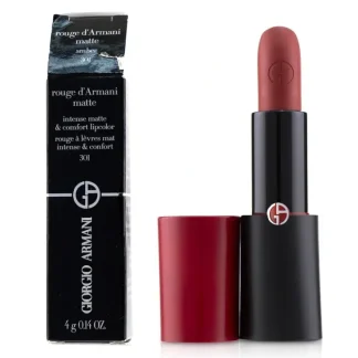 Giorgio Armani Rouge D'Armani Matte Intense Matte & Comfort Lipcolor - # 301 Amber (Box Slightly Damaged) 4g/0.14oz - Fresh Bloom Skin - Premium Skincare Solutions for Nourished, Hydrated, and Radiant Skin Every Day