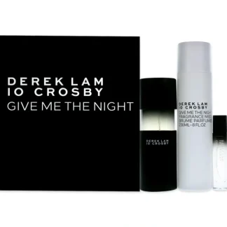 Give Me The Night Spring by Derek Lam for Women - 3 Pc Gift Set 3.4oz EDP Spray, 10ml EDP Spray, 8oz Fragrance Mist - Fresh Bloom Skin - Premium Skincare Solutions for Nourished, Hydrated, and Radiant Skin Every Day