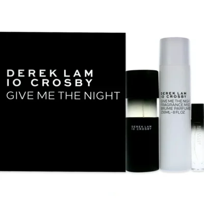 Give Me The Night Spring by Derek Lam for Women - 3 Pc Gift Set 3.4oz EDP Spray, 10ml EDP Spray, 8oz Fragrance Mist - Fresh Bloom Skin - Premium Skincare Solutions for Nourished, Hydrated, and Radiant Skin Every Day