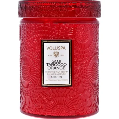Goji Tarocco Orange - Small by Voluspa for Unisex - 5.5 oz Candle - Fresh Bloom Skin - Premium Skincare Solutions for Nourished, Hydrated, and Radiant Skin Every Day