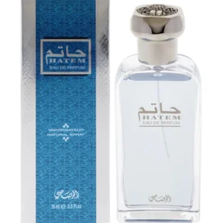 Hatem by Rasasi for Men - 2.5 oz EDP Spray - Fresh Bloom Skin - Premium Skincare Solutions for Nourished, Hydrated, and Radiant Skin Every Day