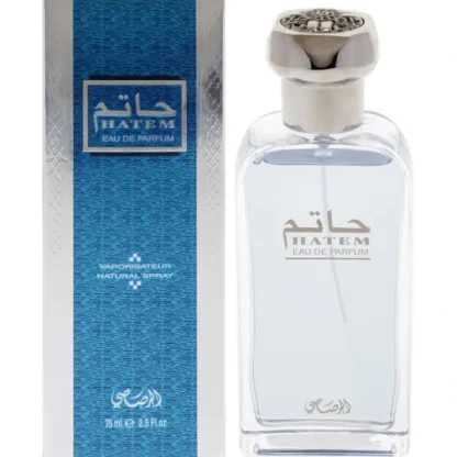 Hatem by Rasasi for Men - 2.5 oz EDP Spray - Fresh Bloom Skin - Premium Skincare Solutions for Nourished, Hydrated, and Radiant Skin Every Day