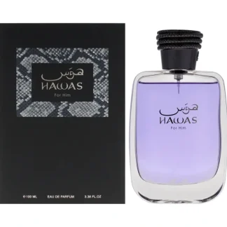 Hawas by Rasasi for Men - 3.38 oz EDP Spray - Fresh Bloom Skin - Premium Skincare Solutions for Nourished, Hydrated, and Radiant Skin Every Day