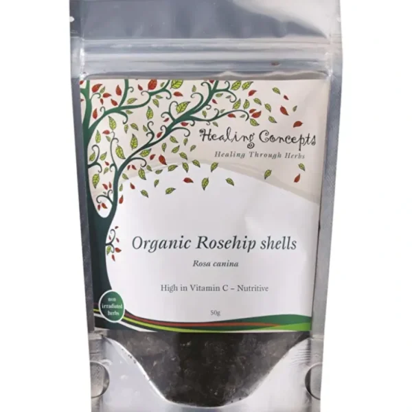 Healing Concepts Teas Healing Concepts Organic Rosehip Shells 50g - Fresh Bloom Skin - Premium Skincare Solutions for Nourished, Hydrated, and Radiant Skin Every Day