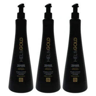 Helis Gold Volumize Shampoo by Helis Gold for Unisex - 33.8 oz Shampoo - Pack of 3 - Fresh Bloom Skin - Premium Skincare Solutions for Nourished, Hydrated, and Radiant Skin Every Day