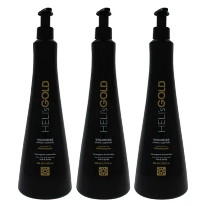 Helis Gold Volumize Shampoo by Helis Gold for Unisex - 33.8 oz Shampoo - Pack of 3 - Fresh Bloom Skin - Premium Skincare Solutions for Nourished, Hydrated, and Radiant Skin Every Day