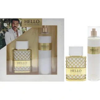Hello by Lionel Richie for Women - 2 Pc Gift Set 1.7oz EDP Spray, 8oz Body Mist - Fresh Bloom Skin - Premium Skincare Solutions for Nourished, Hydrated, and Radiant Skin Every Day