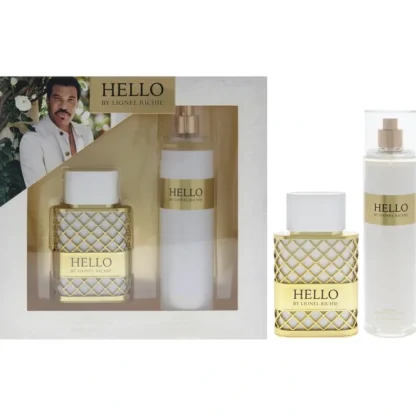 Hello by Lionel Richie for Women - 2 Pc Gift Set 1.7oz EDP Spray, 8oz Body Mist - Fresh Bloom Skin - Premium Skincare Solutions for Nourished, Hydrated, and Radiant Skin Every Day