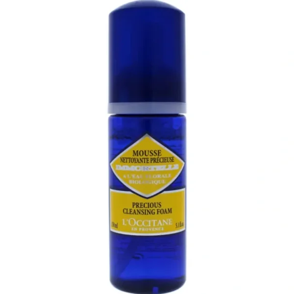 Immortelle Precious Cleansing Foam by LOccitane for Unisex - 5 oz Cleanser - Fresh Bloom Skin - Premium Skincare Solutions for Nourished, Hydrated, and Radiant Skin Every Day