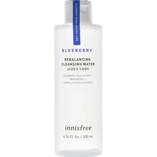 Innisfree Blueberry Rebalancing Cleansing Water by Innisfree for Unisex - 6.76 oz Cleanser - Fresh Bloom Skin - Premium Skincare Solutions for Nourished, Hydrated, and Radiant Skin Every Day