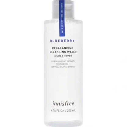 Innisfree Blueberry Rebalancing Cleansing Water by Innisfree for Unisex - 6.76 oz Cleanser - Fresh Bloom Skin - Premium Skincare Solutions for Nourished, Hydrated, and Radiant Skin Every Day