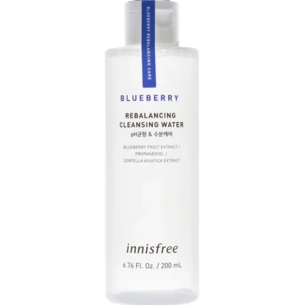 Innisfree Blueberry Rebalancing Cleansing Water by Innisfree for Unisex - 6.76 oz Cleanser - Fresh Bloom Skin - Premium Skincare Solutions for Nourished, Hydrated, and Radiant Skin Every Day