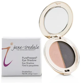 Jane Iredale PurePressed Duo Eye Shadow - Hush/Smokey Grey 2.8g/0.1oz - Fresh Bloom Skin - Premium Skincare Solutions for Nourished, Hydrated, and Radiant Skin Every Day