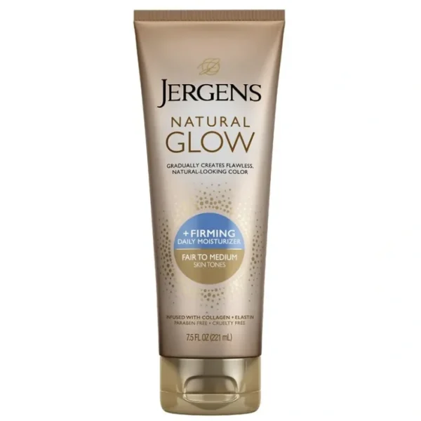 Jergens Natural Glow Skin Firming Moisturiser 221ml Medium To Tan - Fresh Bloom Skin - Premium Skincare Solutions for Nourished, Hydrated, and Radiant Skin Every Day