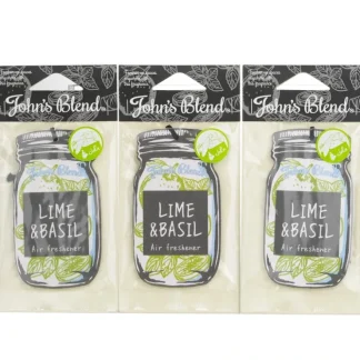 John's Blend Air Freshener - Lime & Basil 3pcs - Fresh Bloom Skin - Premium Skincare Solutions for Nourished, Hydrated, and Radiant Skin Every Day