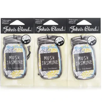 John's Blend Air Freshener - Musk Jasmine 3pcs - Fresh Bloom Skin - Premium Skincare Solutions for Nourished, Hydrated, and Radiant Skin Every Day