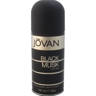 Jovan Black Musk by Jovan for Men - 5 oz Deodorant Spray - Fresh Bloom Skin - Premium Skincare Solutions for Nourished, Hydrated, and Radiant Skin Every Day