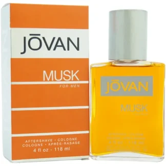 Jovan Musk by Jovan for Men - 4 oz After Shave Cologne - Fresh Bloom Skin - Premium Skincare Solutions for Nourished, Hydrated, and Radiant Skin Every Day